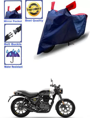 RONISH Waterproof Two Wheeler Cover for Royal Enfield(Hunter 350, Blue, Red)