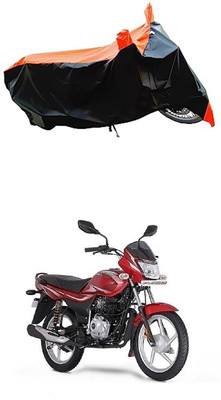 VESMEI Two Wheeler Cover for Bajaj(Platina 100 BS6, Orange)