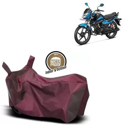OliverX Waterproof Two Wheeler Cover for Hero(Splendor I Smart, Maroon)