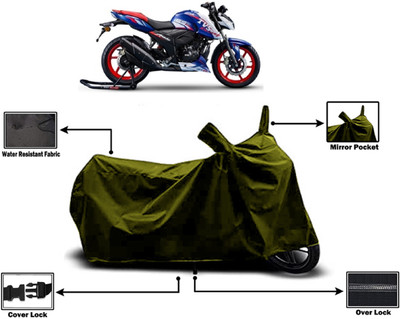 Amexride Two Wheeler Cover for TVS(Apache RTR 165 RP, Green)