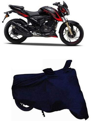 KEDIT Two Wheeler Cover for TVS(Apache RTR 200 4V, Blue)