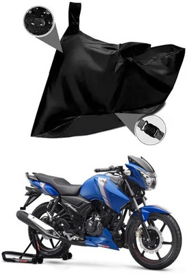 AASHTIK MART Two Wheeler Cover for TVS(Apache RTR 160, Black)