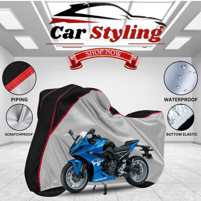 Car Styling Waterproof Two Wheeler Cover for Suzuki(GSX, Multicolor)