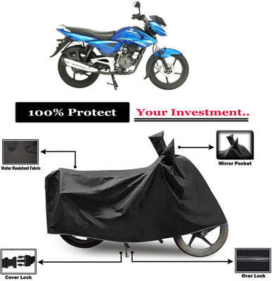 Amexride Two Wheeler Cover for Bajaj(XCD 135, Black)