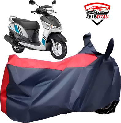 AutoRetail Waterproof Two Wheeler Cover for Yamaha(Alpha, Red, Blue)