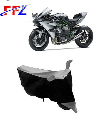 FFZ Waterproof Two Wheeler Cover for Kawasaki(Ninja H2R, Black, Grey)