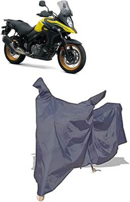 Amexride Two Wheeler Cover for Suzuki(V Strom 650, Grey)