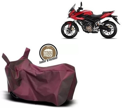 OliverX Waterproof Two Wheeler Cover for Bajaj(Pulsar AS 150, Maroon)