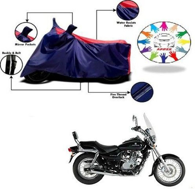 DeepShakshi AUTOMOTIVE Waterproof Two Wheeler Cover for Bajaj(Avenger 220 DTS-i, Blue, Red)