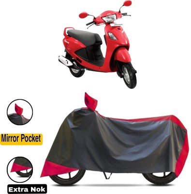 WMIZEXA Waterproof Two Wheeler Cover for Hero(Red, Black)