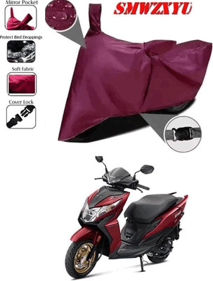 smwzxyu Waterproof Two Wheeler Cover for Honda(Dio, Maroon)