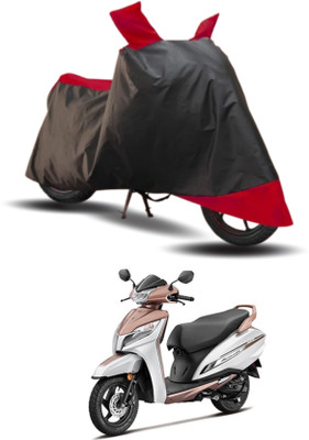 KEDIT Two Wheeler Cover for Honda(Activa 125, Red, Black)