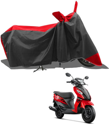 KEDIT Two Wheeler Cover for Suzuki(Red, Black)