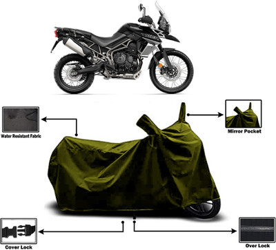 Amexride Two Wheeler Cover for Triumph(Tiger 800, Green)