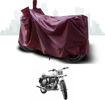ANTHUB Waterproof Two Wheeler Cover for Royal Enfield(Bullet 350, Maroon)