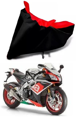 DSAMI Two Wheeler Cover for Aprilia(RSV4, Red, Black)