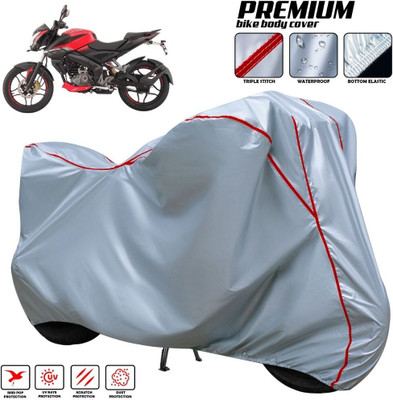 xodi Two Wheeler Cover for Bajaj(Pulsar 180F BS6, Silver, Red, Multicolor)