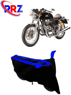 RRZ Waterproof Two Wheeler Cover for Royal Enfield(Continental GT 650, Black, Blue)