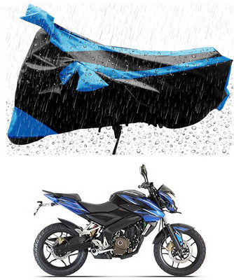 AutoRash Two Wheeler Cover for Bajaj(Pulsar 200NS FI, Blue, Black)