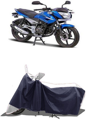 SUGASHRI Waterproof Two Wheeler Cover for Bajaj(XCD 135, White, Blue)