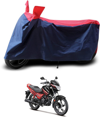 AASHTIK MART Two Wheeler Cover for Hero(Glamour Programmed FI, Red, Blue)