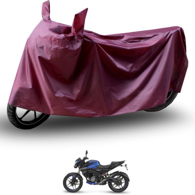 KEDIT Two Wheeler Cover for Bajaj(Pulsar NS 160, Maroon)