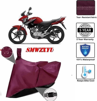 smwzxyu Waterproof Two Wheeler Cover for Yamaha(YBR 110, Maroon)