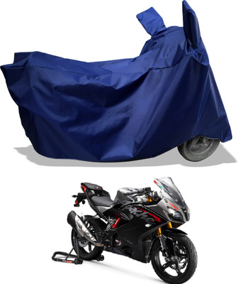 Amexride Two Wheeler Cover for TVS(Apache RR 310, Blue)