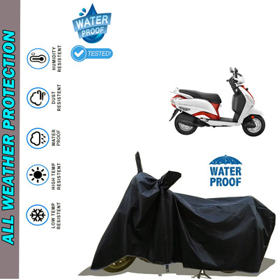 AutoGalaxy Waterproof Two Wheeler Cover for Hero(Maestro, Black)