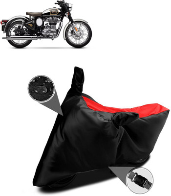 CODOKI Waterproof Two Wheeler Cover for Royal Enfield(Classic Chrome, Red)