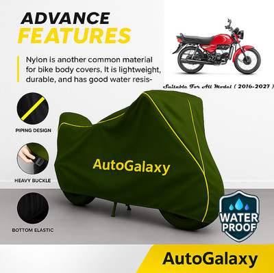 AutoGalaxy Waterproof Two Wheeler Cover for Hero(CD Dawn, Green)