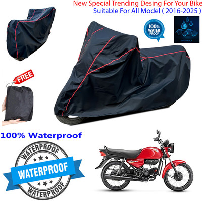 OliverX Waterproof Two Wheeler Cover for Hero(CD Dawn, Black)