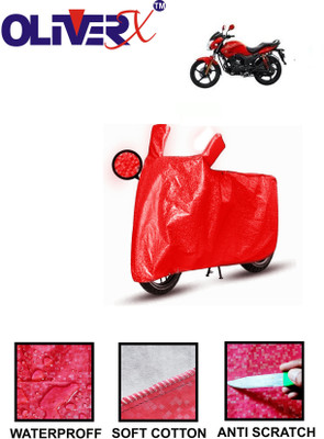 OliverX Waterproof Two Wheeler Cover for Hero(Hunk, Red)