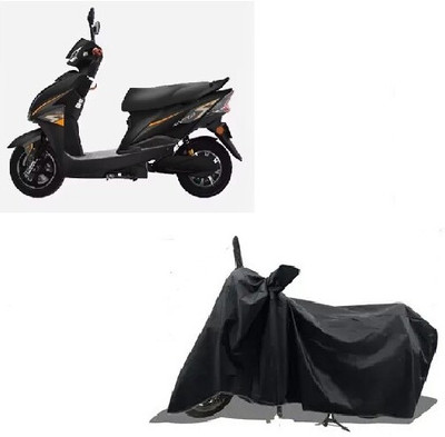 Tritika Waterproof Two Wheeler Cover for Techo Electra(Neo, Black)