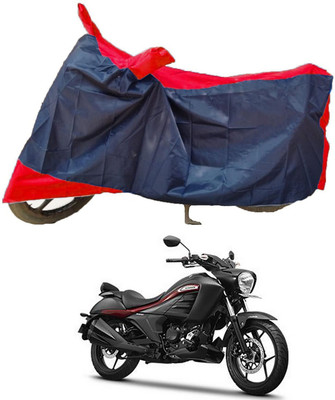 Mdstar Waterproof Two Wheeler Cover for Suzuki(Intruder, Red, Blue)