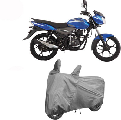 DeepShakshi AUTOMOTIVE Waterproof Two Wheeler Cover for Bajaj(Discover 110, Grey)