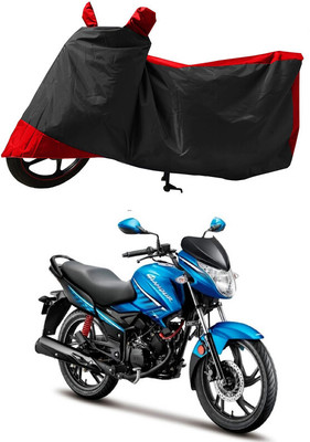 GROFATIK Two Wheeler Cover for Hero(New Glamour BS6, Red)