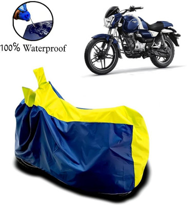 APNEK Waterproof Two Wheeler Cover for Bajaj(V12, Yellow, Blue)