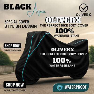 OliverX Waterproof Two Wheeler Cover for TVS(Apache, Black)