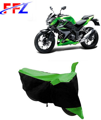 FFZ Two Wheeler Cover for Kawasaki(Z250, Black, Green)