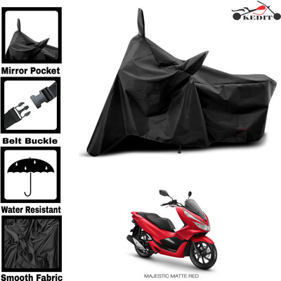 KEDIT Two Wheeler Cover for Honda(PCX 125 BS6, Black)