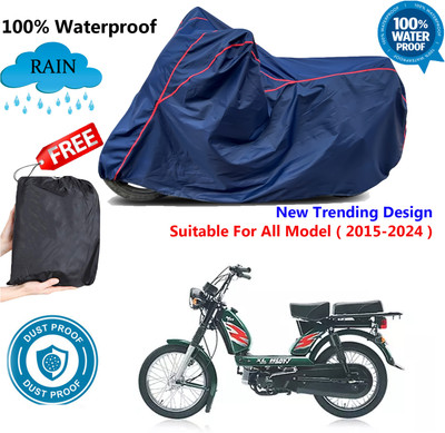 AUTOCAD Waterproof Two Wheeler Cover for TVS(Heavy Duty Super XL, Blue, Red)