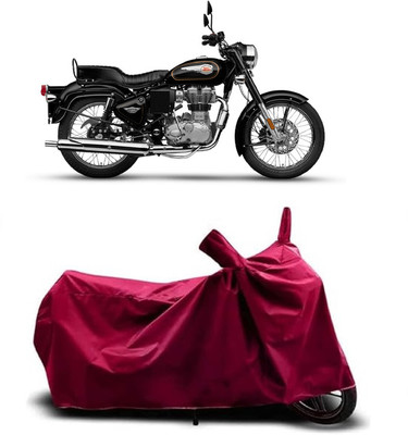 Coxtor Waterproof Two Wheeler Cover for Royal Enfield(350, Maroon)