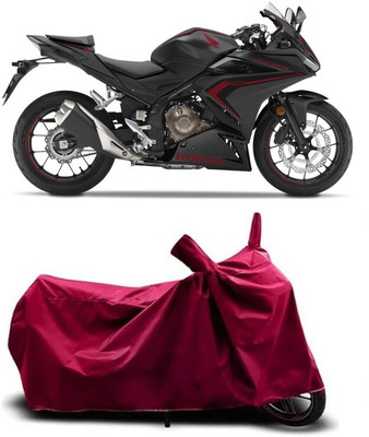 Coxtor Waterproof Two Wheeler Cover for Honda(CBR500R BS6, Maroon)
