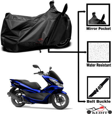 KEDIT Two Wheeler Cover for Honda(PCX 125, Black)