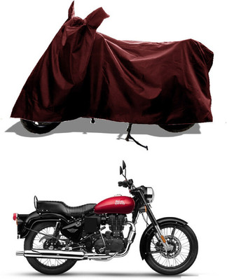 GROFATIK Two Wheeler Cover for Royal Enfield(Bullet 350 New BS6, Maroon)