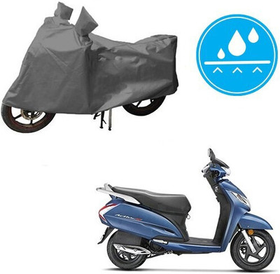 MMSSTAR Waterproof Two Wheeler Cover for Honda(Activa 125, Grey)