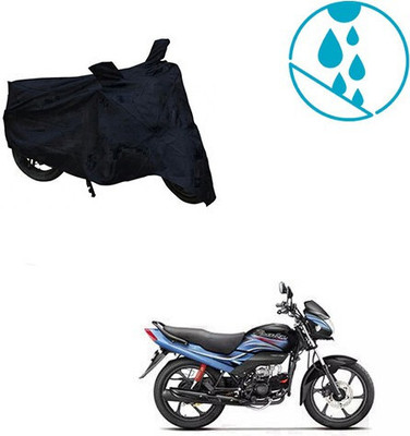 SK AUTO Waterproof Two Wheeler Cover for Hero(Passion Plus, Black)