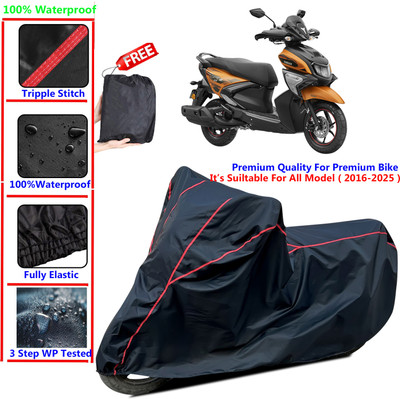 KaparDineX Waterproof Two Wheeler Cover for Yamaha(RayZR 125 Fi, Black)