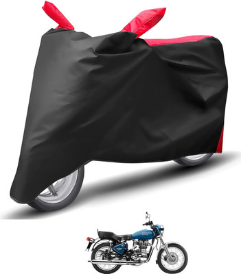 Caronix Waterproof Two Wheeler Cover for Royal Enfield(Electra, Red)